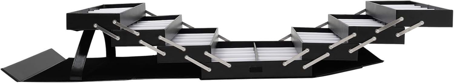 48 Slots Eyeglasses Storage Case, Portable Sunglasses Display Case Black Luxury Glasses Organizer Storage Heavy Duty Optical Frame Display Glasses Case Eyewear Storage Organizer Collector with Drawer