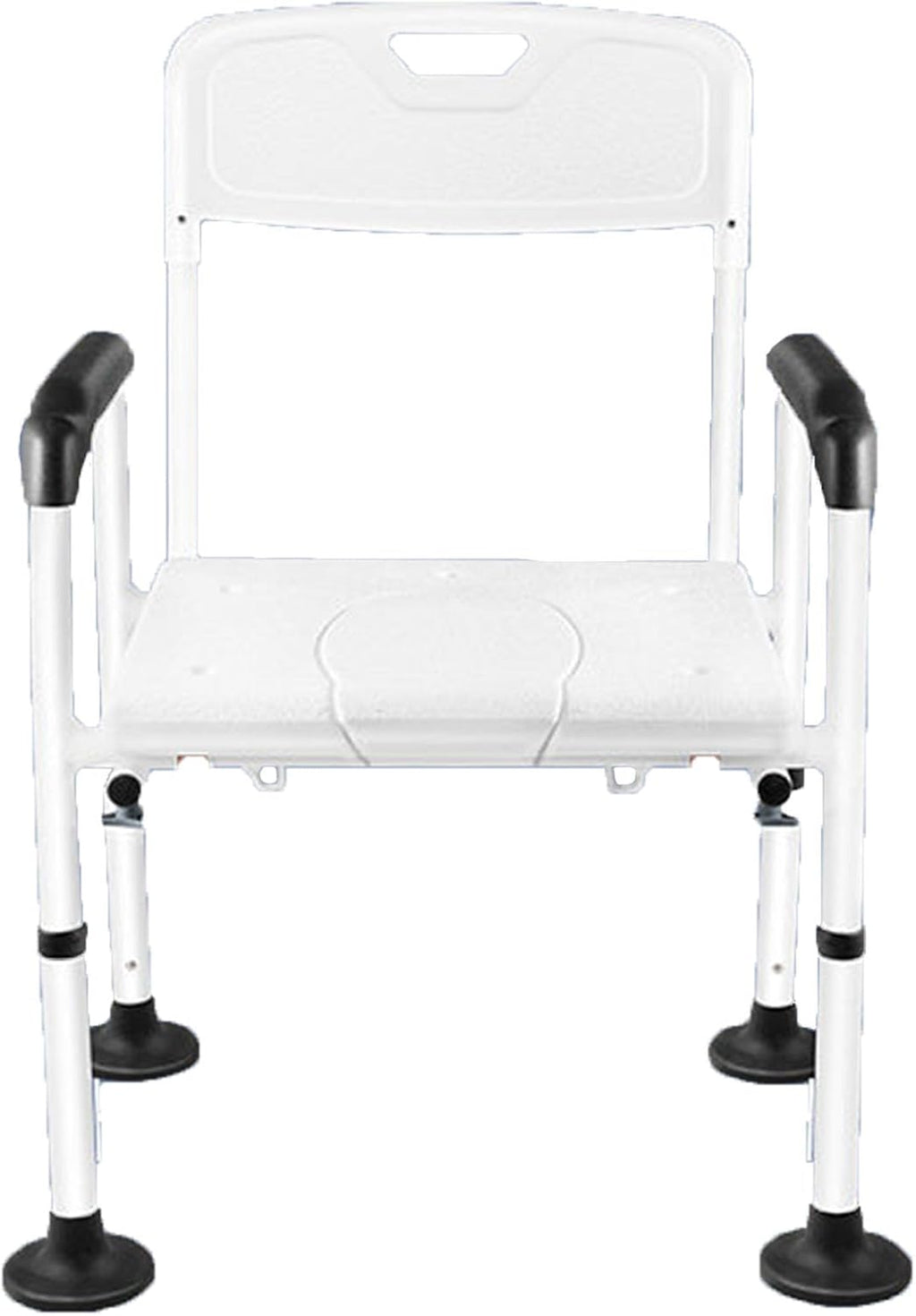 Elevated Handicap Toilet Seat Riser for Seniors, Raised Toilet Seat with Handles Up Tto 320 Lbs, Height Adjustable, Stand Alone Toilet Safety Frame, Fit Any Toilet, Easy to Clean