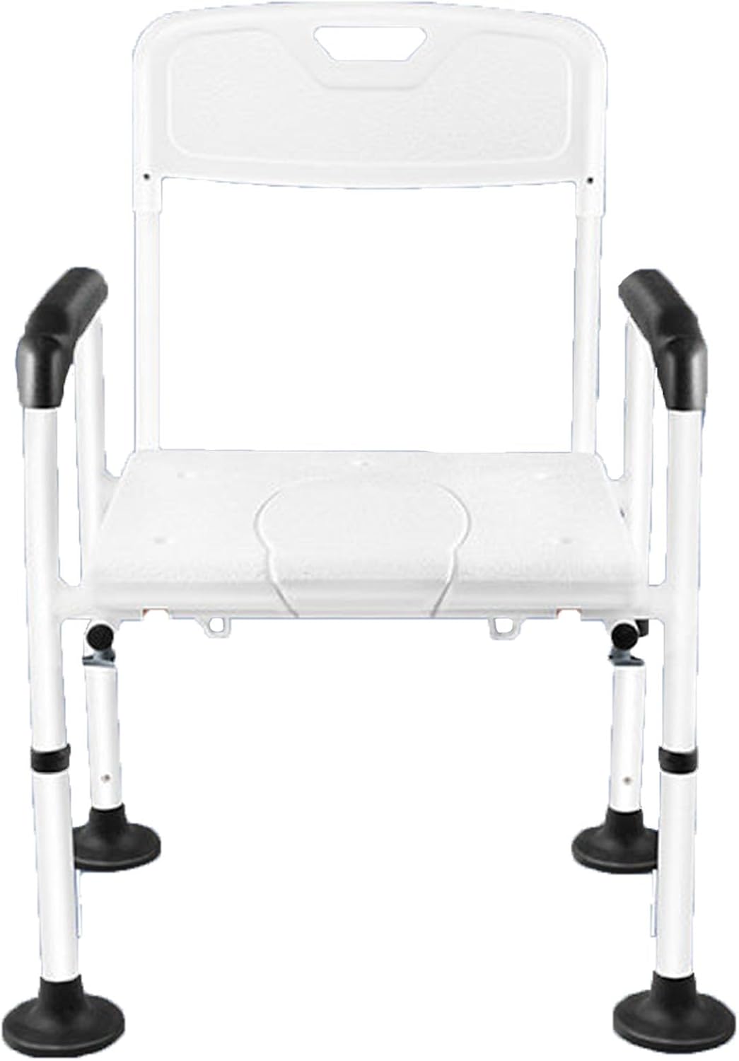 Elevated Handicap Toilet Seat Riser for Seniors, Raised Toilet Seat with Handles Up Tto 320 Lbs, Height Adjustable, Stand Alone Toilet Safety Frame, Fit Any Toilet, Easy to Clean