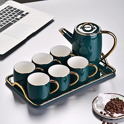 Beverage Serveware Afternoon tea set simple home hotel cold kettle ceramic coffee cup and saucer set Water Carafe