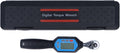 Digital Torque Wrench, 1/4in Connector Electronic Digital Display Adjustable Torque Meter Wrench Socket Tool Steel Torsion Measuring Meter Tester, 3 Modes 4 Units for Testing Working