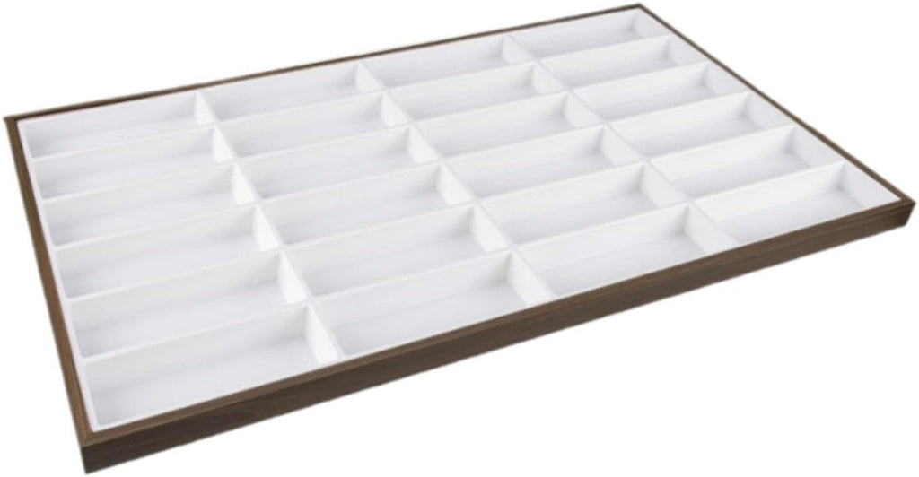 harayaa Glasses Display Tray Eyewear Storage Case Large Capacity Portable Stackable Eyeglasses Organizer Box Jewelry Holder for Ring