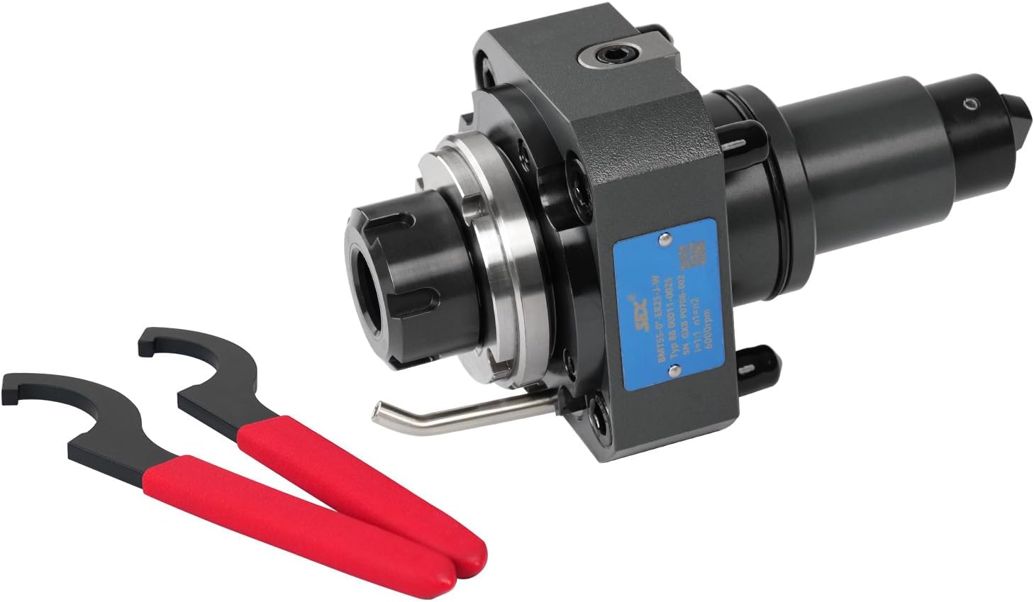 BMT Driven Tool Holder BMT55 Boring Bar Holder Block Turning Tool Holder Block Live Tooling for CNC Lathe BMT55-0°-ER25-J-W External Clamping