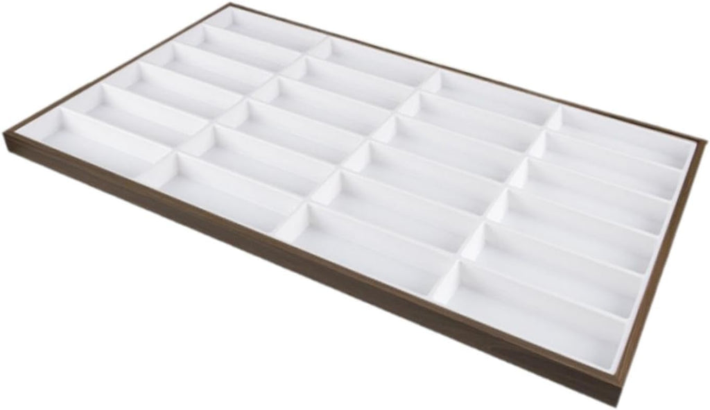 harayaa Glasses Display Tray Eyewear Storage Case Large Capacity Portable Stackable Eyeglasses Organizer Box Jewelry Holder for Ring