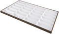 harayaa Glasses Display Tray Eyewear Storage Case Large Capacity Portable Stackable Eyeglasses Organizer Box Jewelry Holder for Ring