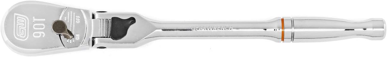 GEARWRENCH 3 Pc. 1/4', 3/8' & 1/2' Drive 90 Tooth Locking Flex Head Teardrop Ratchet Set - 81276T