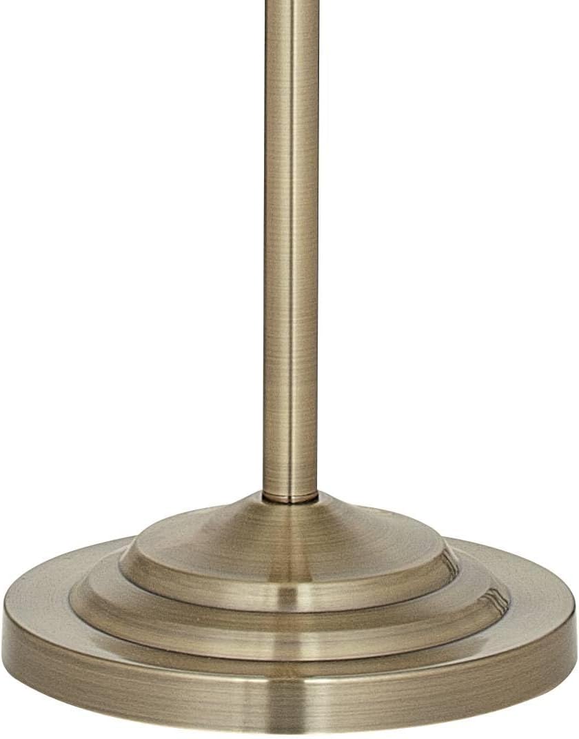 Regency Hill Montebello Traditional 60' Tall Standing Floor Lamps Set of 2 Lights Swing Arm Adjustable Gold Metal Antique Brass Finish Living Room Bedroom House Reading Office Home Decor Entryway
