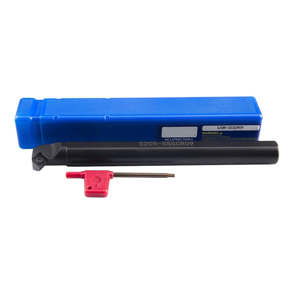 1pc SSSCR/L Lathe Turning Tools S12M-SSSCR09 S25S-SSSCL09 CNC Internal Tool Holder Metal Boring Bar SCMT/SCGT09 Carbide Inserts(SCMT09T304-TM YZ6020,S16Q-SSSCL09)