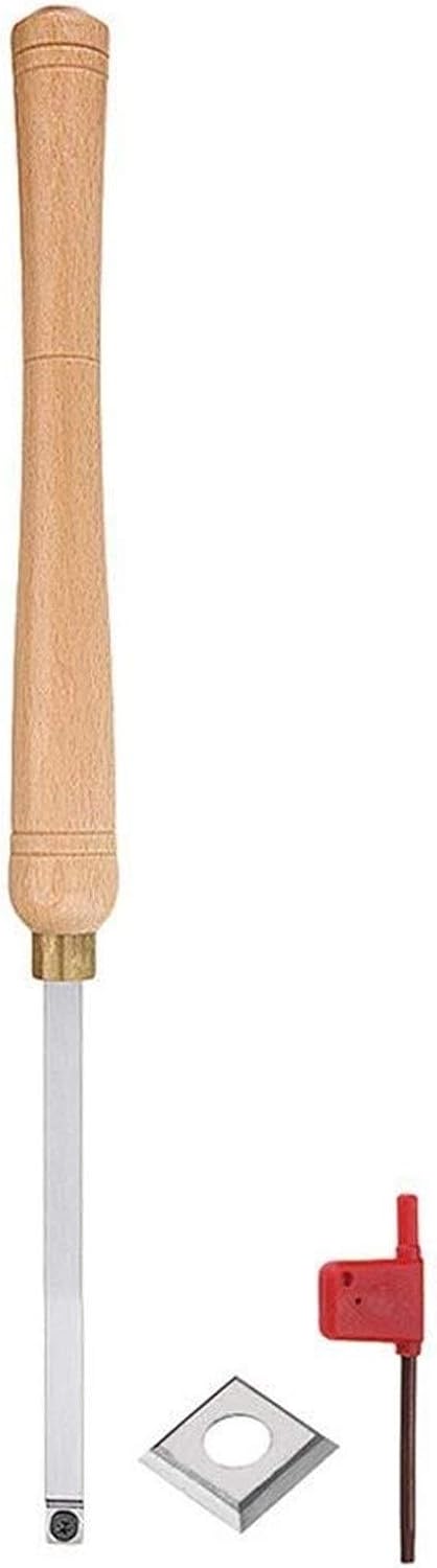 Boring Bar Holder Lathe Wood Turning Tool Carbide Insert Wrench Cutter Tools Square Shank with Wood Handle Woodworking Tool - Type: F,