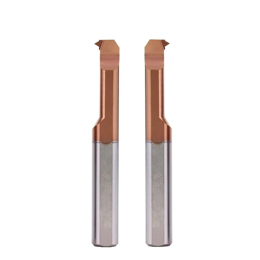 2pcs Samll Hole Thread Boring Tool MIR3 MIR4 MIR5 MIR6 MIR8 A60 L55 L15 L22 L30small Diameter Carbide Thread Tool Boring Bar(MIR6 A60 L22)