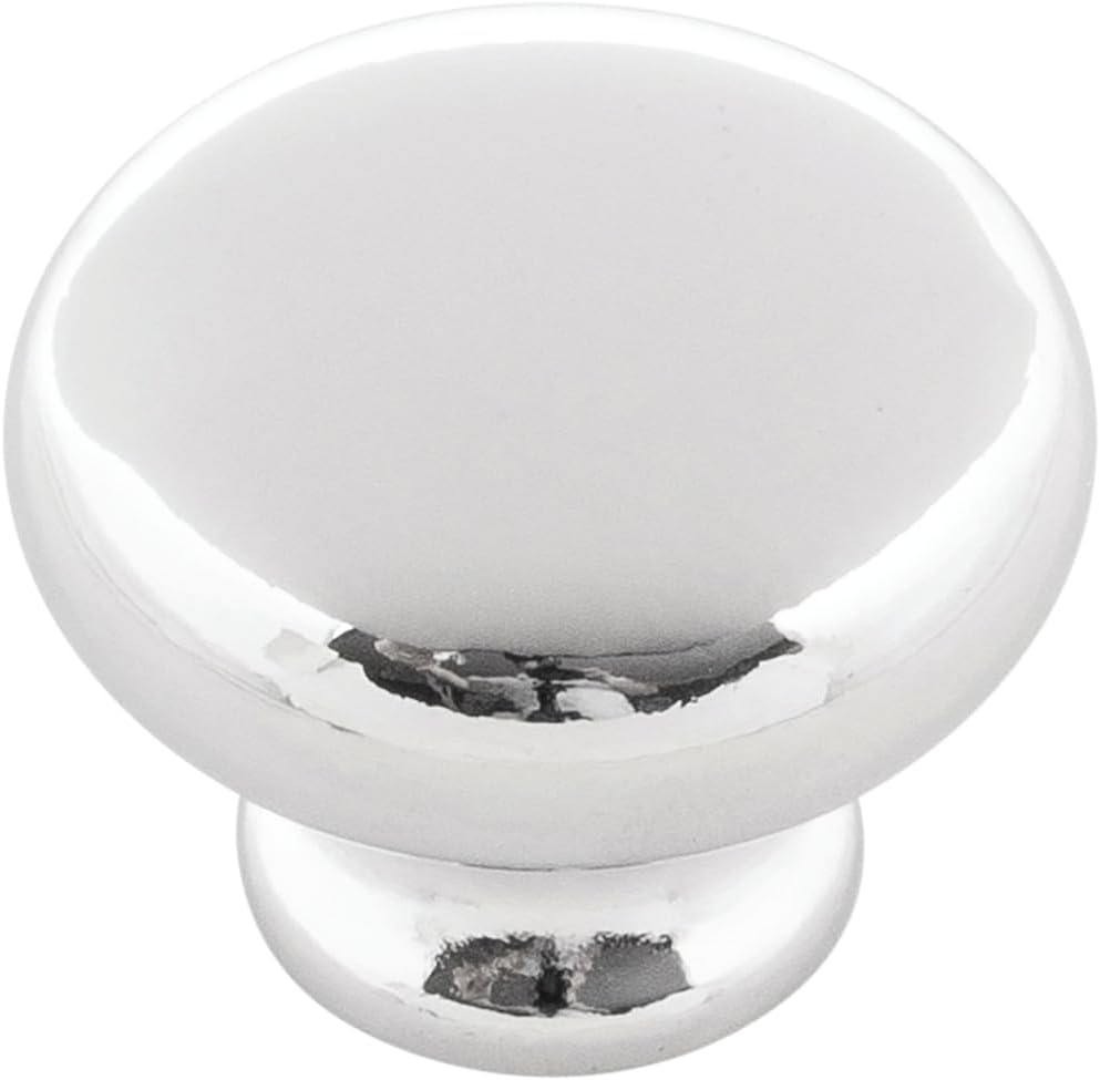 Hickory Hardware Cottage Collection Knob 1-1/8 Inch Diameter Chrome Finish (25 Pack)