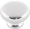 Hickory Hardware Cottage Collection Knob 1-1/8 Inch Diameter Chrome Finish (25 Pack)