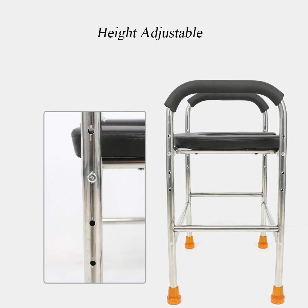 Lightweight Handicap Toilet Seat with Safety Steel Frame,Heavy Duty Homecare Commode Chair,for Easy Transfer