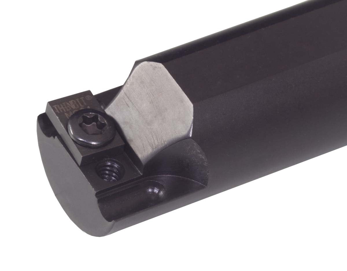 THINBIT MGTF58 Steel Internal Face Grooving Bar, 5/8' Diameter, 0.650' Minimum bore, 2.5' Reach