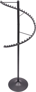 Modern Spiral Rotating Garment Rack, Heavy Duty Freestanding Portable Clothing Rack, Freestanding Fashion Clothing Display Rack for Retail Stores Gold (Black)