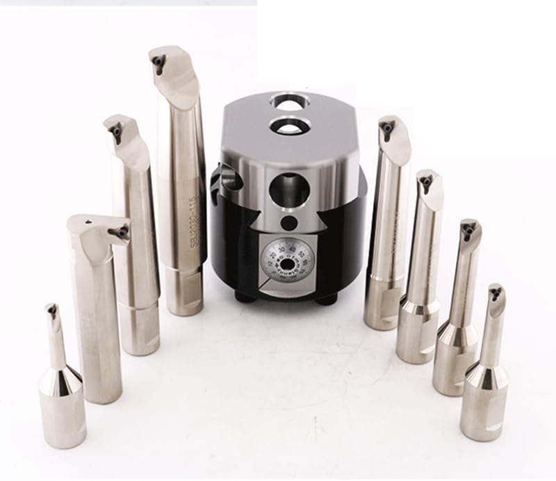 1pc SBJ2008 1pcs Boring Bar+10pcs Inserts for NBH2084 Cylinder Tool 32mm Tool Shank for NBH2084 Boring Head System(SBJ2016-68)
