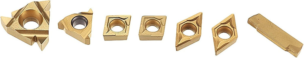 YFCDZVBH 7 Set Lathe Boring Bar Turning Tool Holder Set, with Carbide Inserts 12mm Shank 45HRC