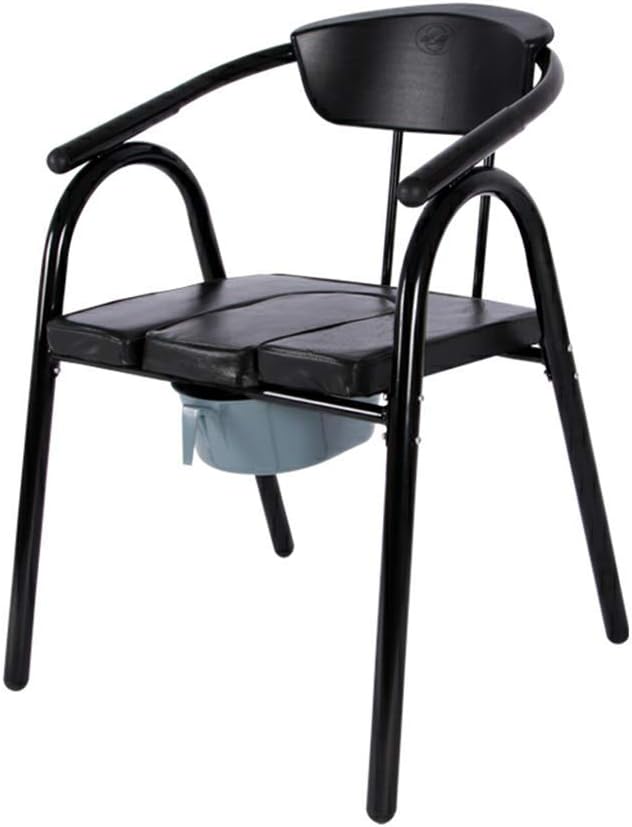 Heavy Duty Handicap Toilet Seat with Handles and Bucket,Bedside Commode Chair Pregnant Bath Stool for Easy Transfer Tool-Free Assembly