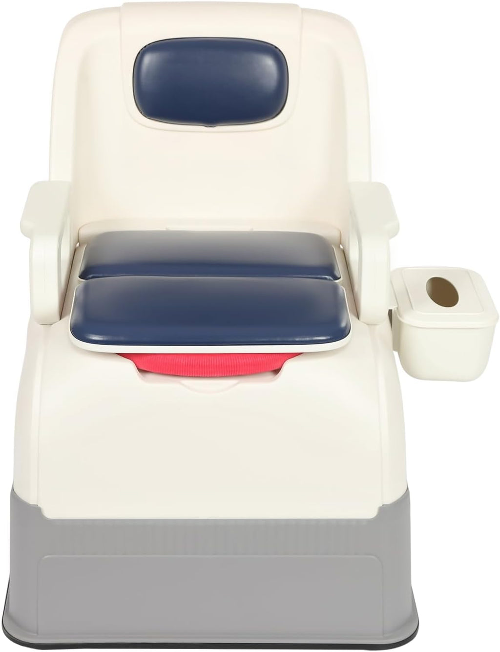 Bedside Commodes Chair, 220.46Lbs Capacity Bedside Toilet Portable Adult Potty Toilet Chair Non-Slip Fully Enclosed Commode Toilet Heavy Duty Moveable Commodes for Home Use Nursing Centers