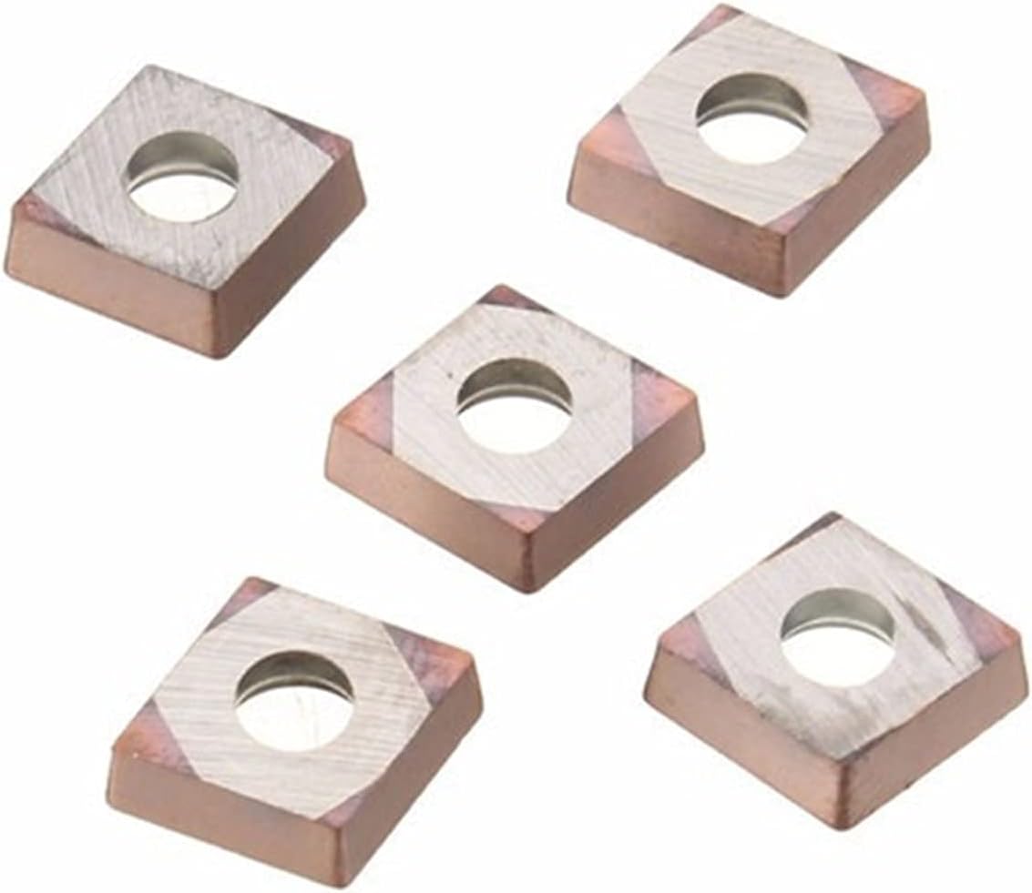 YFCDZVBH 5pcs Lathe Boring Bar Tunring Tool Set, Steel SCLCR 6/7/8/10/12mm 45HRC with 5pcs 80 Degree CCMT0602 Insert