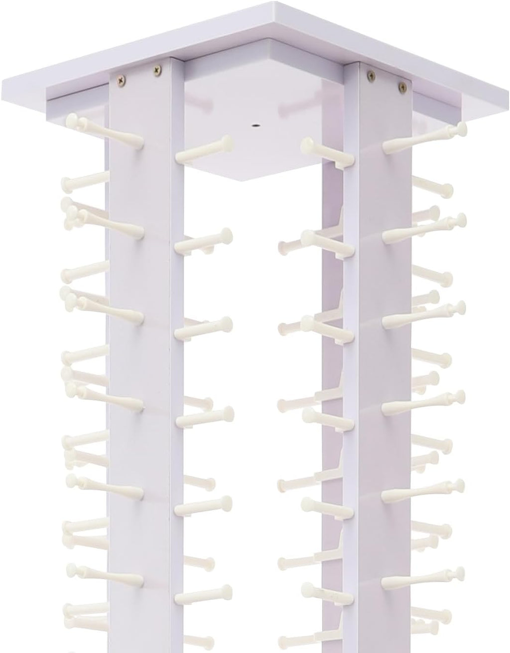 72 Pairs Sunglass Display Stand Retail 360° Rotating Glasses Holder Rack, Freestanding Sunglasses Holder Organizer with Rolling Storage Cabinet (Lilac)