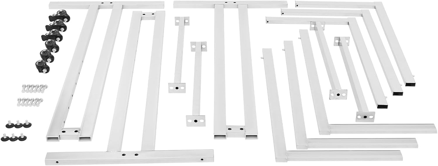 Clothing Display Racks for Retail, Retail Display Racks With Wheels, Floor Standing Metal Garment Rack for Hanging Clothes, Retail Store, Bedroom, Laundry Room. (Silver)