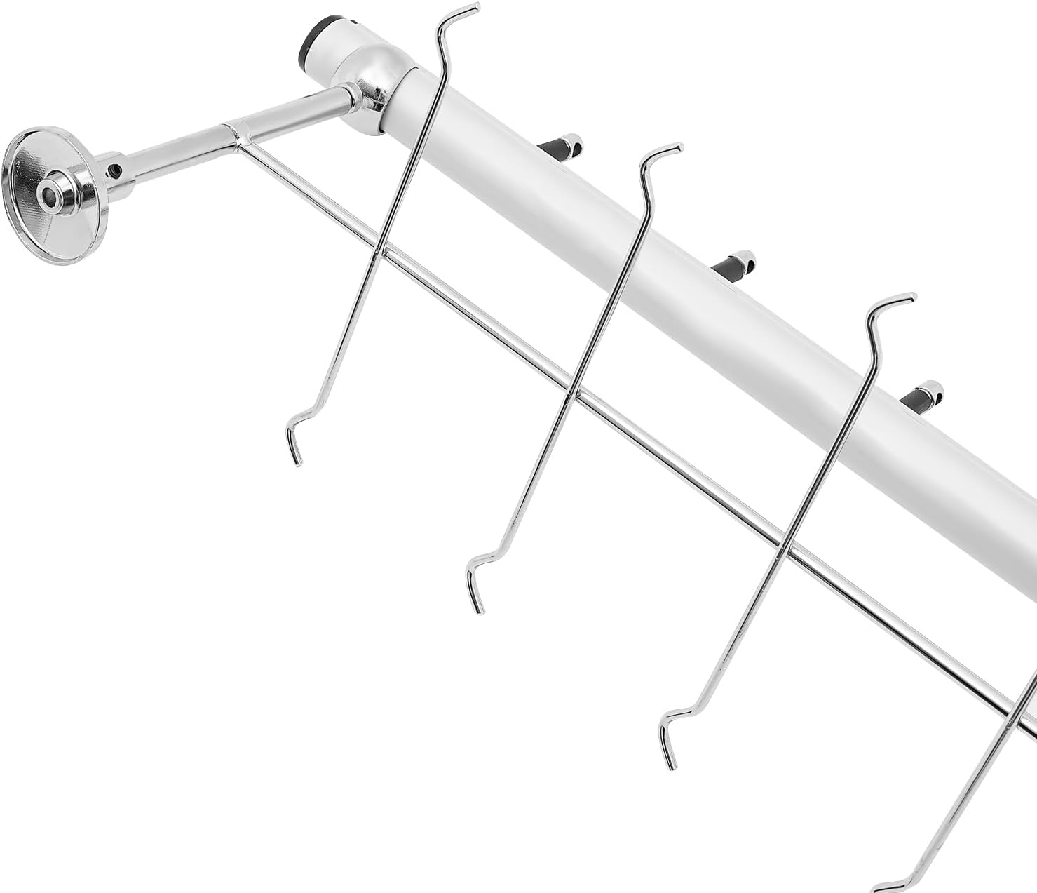 10 Pcs Aluminum Eyeglass Display Rod, Wall Mount Sunglasses Display Stand Holder Organizer for Optical Store & Home Use (48 Inch, Hold 16 Frames)