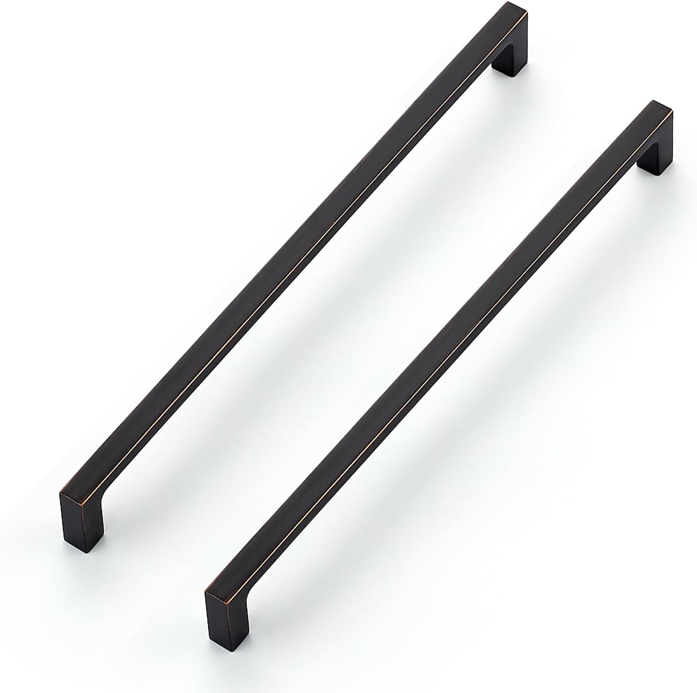 Ravinte 30-Pack 10-Inch Solid Square Cabinet Pulls - Oil-Rubbed Bronze Handles for Kitchen Cabinets & Drawers