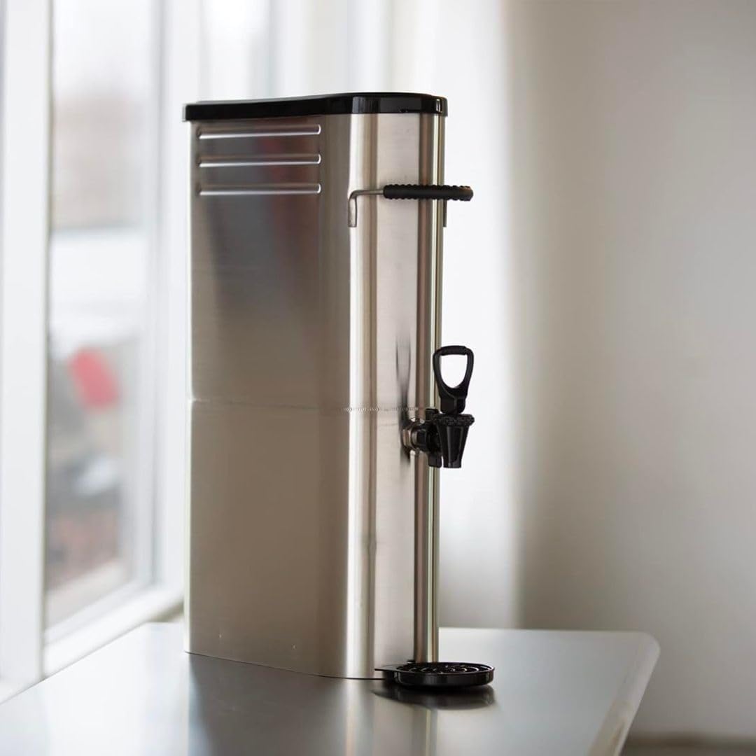 Soro Essentials- 5 Gallon Stainless Steel Slim Iced Tea Dispenser with Detachable Drip Tray– Drink Beverage Dispenser with Spigot Easy Dispensing For Coffee Iced Tea Lemonade Dispenser Tea Jug