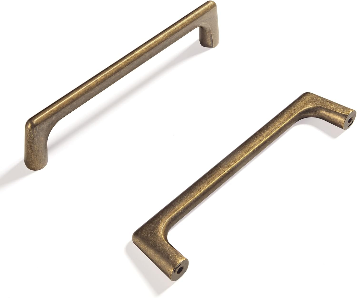 Goo-Ki Antique Brass Cabinet Pulls with 5''(128mm) Hole Centers, Retro Style Zinc Alloy Cabinet Handles for Dresser,Wardrobe,Cupboard- 24 Pack