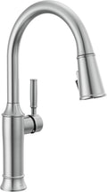 Delta Renaldi Kitchen Faucet with Pull Down Sprayer, Brushed Nickel Kitchen Sink Faucet, Delta ProClean Kitchen Faucet, Pull Down Kitchen Faucet, Lumicoat Arctic Stainless 9184-AR-PR-DST