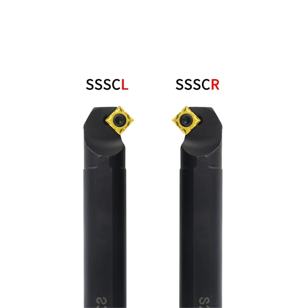 1pc SSSCR/L Lathe Turning Tools S12M-SSSCR09 S25S-SSSCL09 CNC Internal Tool Holder Metal Boring Bar SCMT/SCGT09 Carbide Inserts(SCMT09T304-TM YZ6020,S16Q-SSSCR09)