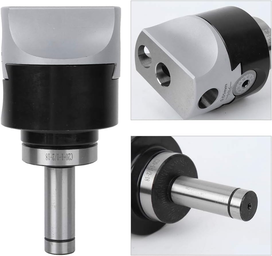 Boring Bar, Boring Head CNC Milling Tools Kits C20-F1-18-12PCS 75mm Boring Head Set 40CR for Horizontal Boring Machine