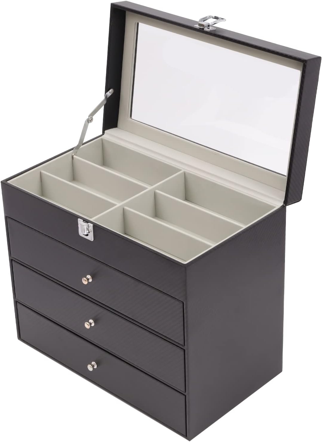 27-Grid Eyewear Organizer Case - Stylish Sunglasses & Eyeglasses Display Storage Box, Non-Breakable Design, Perfect for Home & Travel, Keeps Your Shades Neat