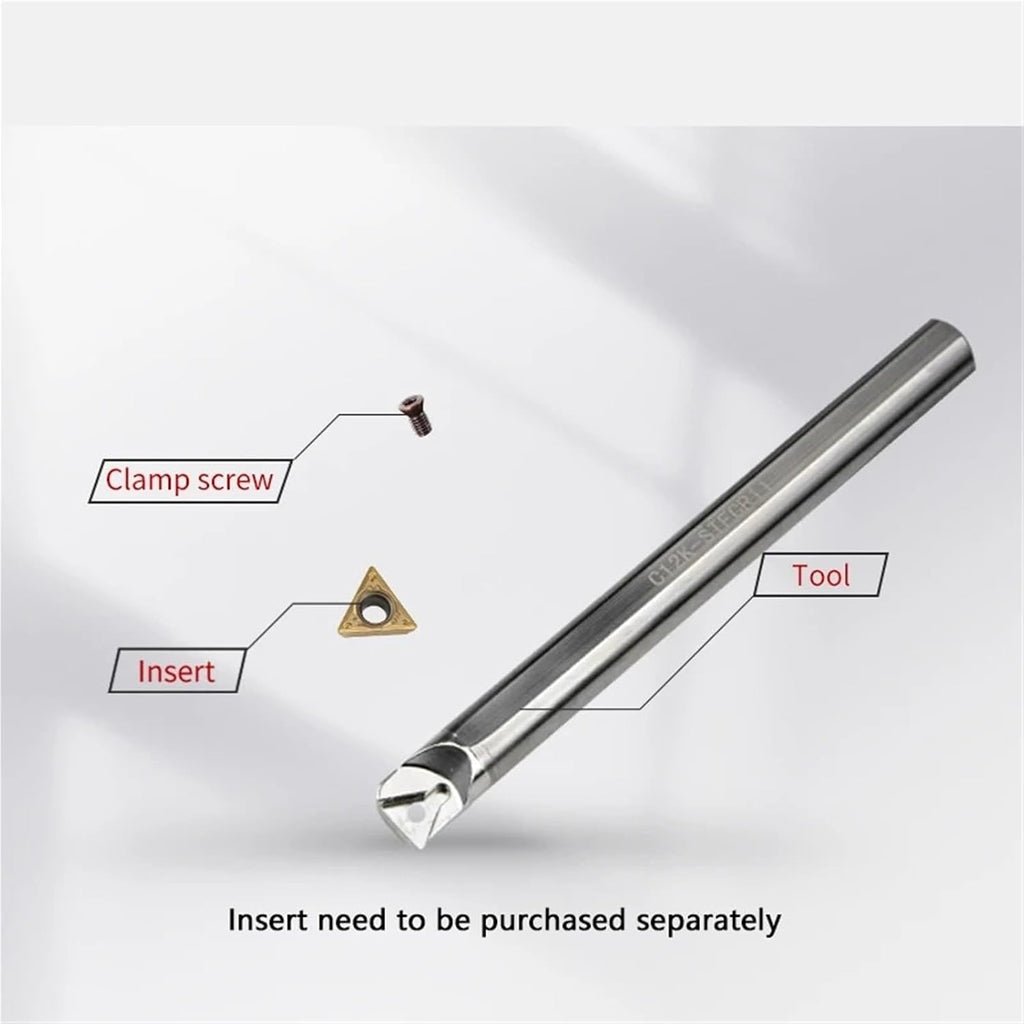 Tungsten steel Turning Tool STFCR Internal Turning Tool Tungsten steel Lathe Boring Bar C08K/C10K/C12K/C16Q/C20R(C32T-STFCR11)