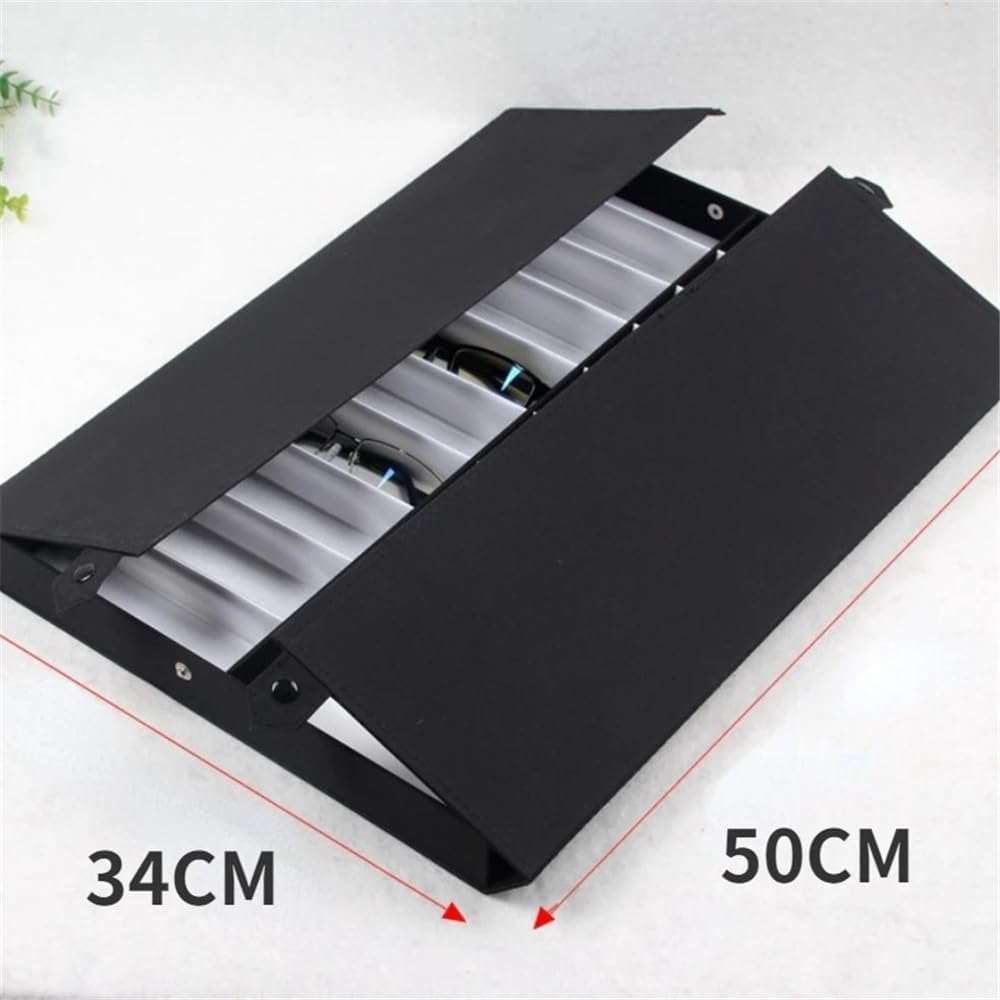 Eyeglasses Stand 20 Slot Grids Eyeglass Sunglasses Glasses Display Myopia Glasses Storage Stand Case Box Holder for Shop Organizer Eyewear Display Rack