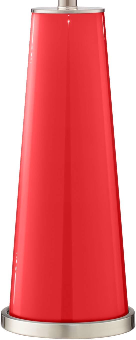 Color + Plus Leo 29 1/2' Poppy Red Glass Table Lamps Set of 2