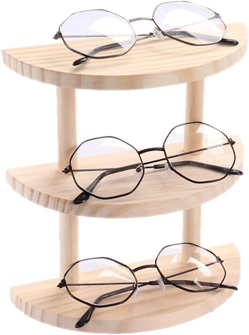 Eyewear Frames Sunglasses Rack Wooden Glasses Display Stand Holder Organizer Wood Sunglasses Stand Glasses Display Jewelry Holder Sunglasses Eyewear