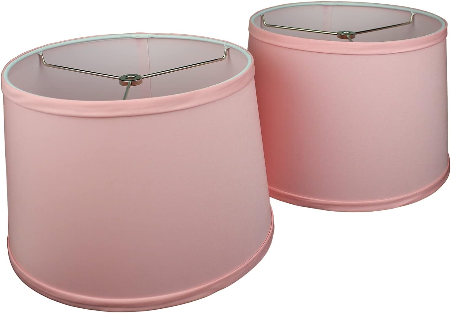 FenchelShades.com Set of 2 Lampshades 10' Top Diameter x 12' Bottom Diameter x 8' Slant Height with Washer (Spider) Attachment. (Linen Primrose)