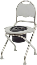 Portable Folding Commode Chair for Disabled and Seniors Lightweight and Non Slip WC Toilet Seat