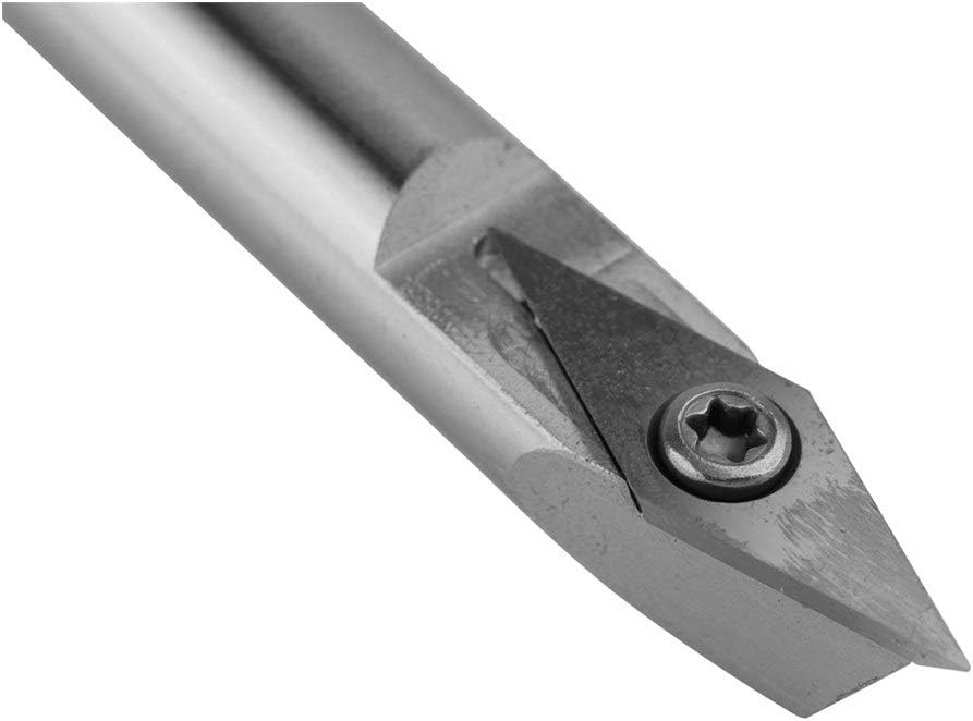 Boring Bar Lathe Tool Multifunctional Solid Carbide Insert Cutter Round Shank Woodworking Tool Alloy Handle Turning Tools Turning tool CNC Tools (Shank Diameter : One Set Of Turning Tool)