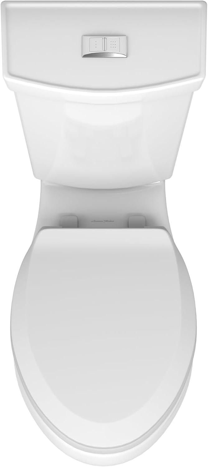 American Standard 606AA002.020 H2Option Two-Piece Toilet with Soft Close Toilet Seat Elongated and Wax Ring, Elongated Front, Chair Height, Dual Flush, White, 0.92-1.28 gpf (Pack of 3)