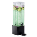 Cal-Mil 5-Gallon Beverage Dispenser with Infuser, Hinged Lid & Stand – Clear Acrylic Drink Container with Spigot for Restaurants, Catering, Weddings, Parties, Tea, Lemonade, Juice & Water | 1112-3-13