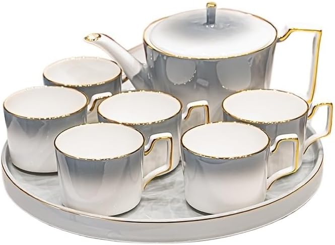 Beverage Serveware 8-piece coffee set, kettle and cup combination, multifunctional household tea set, suitable for any occasion Water Carafe