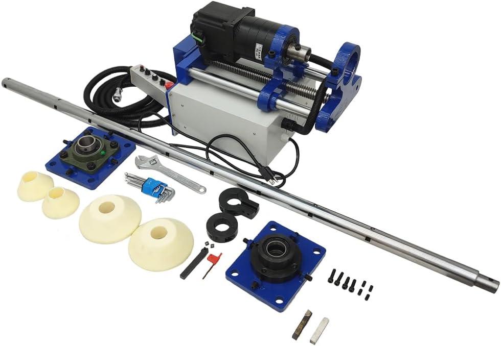 110V Line Boring Machine, Handheld Hole Drilling Machine for Engineering Machinery, Portable, 5.25ft Boring Bar, Engineering Mechanical for Excavating Machinery (Dia 55-200mm Hole)