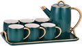 Beverage Serveware Afternoon tea set simple home hotel cold kettle ceramic coffee cup and saucer set Water Carafe