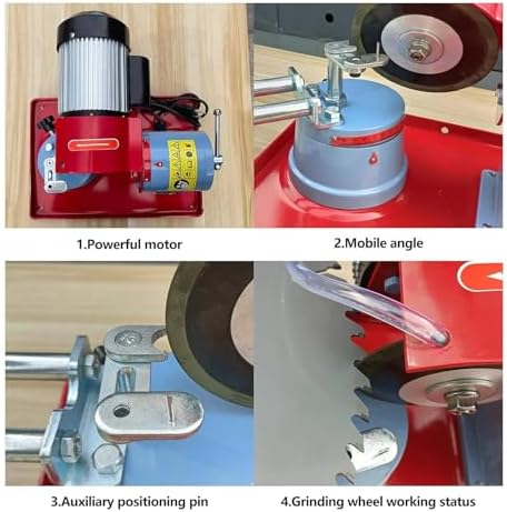 550W Electric Circular Saw Blade Sharpener, Multi-Tool Blade Sharpening Machine - Durable, Efficient & Easy to Use, Compatible with Various Saw Blades for Precision Cutting