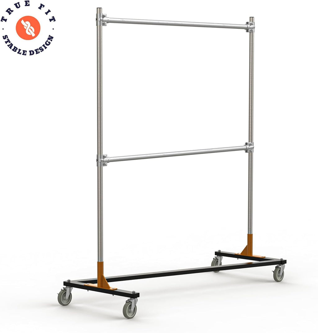 Railex 1380 Heavy Duty Rolling Z Rack 14GA Steel Zinc Plated (36')