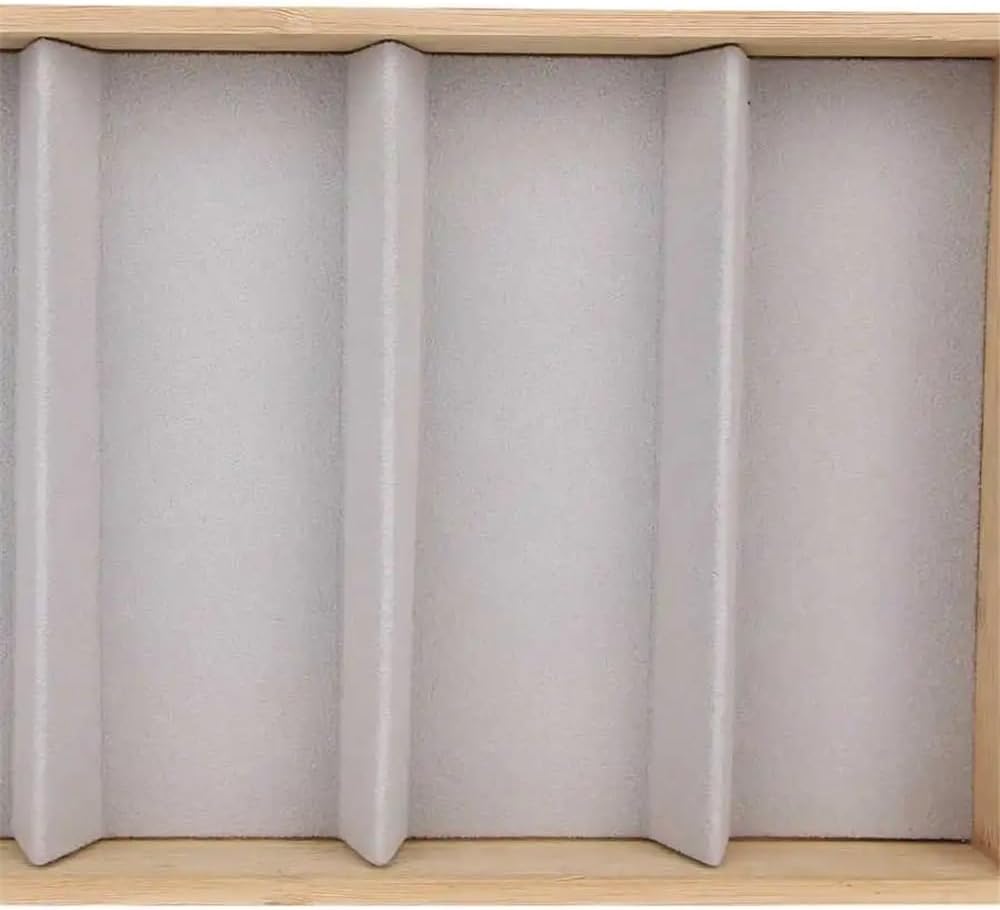 Glasses Stand 5 Glass Jewelry Grid Stand Holders Organizer Storage Case for Gift Box Slot Sunglasses Eyeglass Watch Display Box Eyewear Display Stand(Gris)