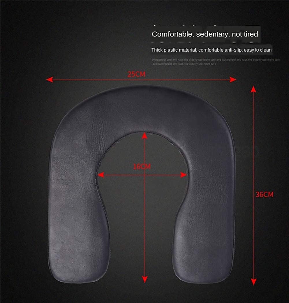 Commode Chair,Toilet Chair Folding Adult U-Shaped Toilet Seat Commode Chair, Safety Stainless Steel Non-Slip Shower Chair, Portable Squatting Pan-150kg